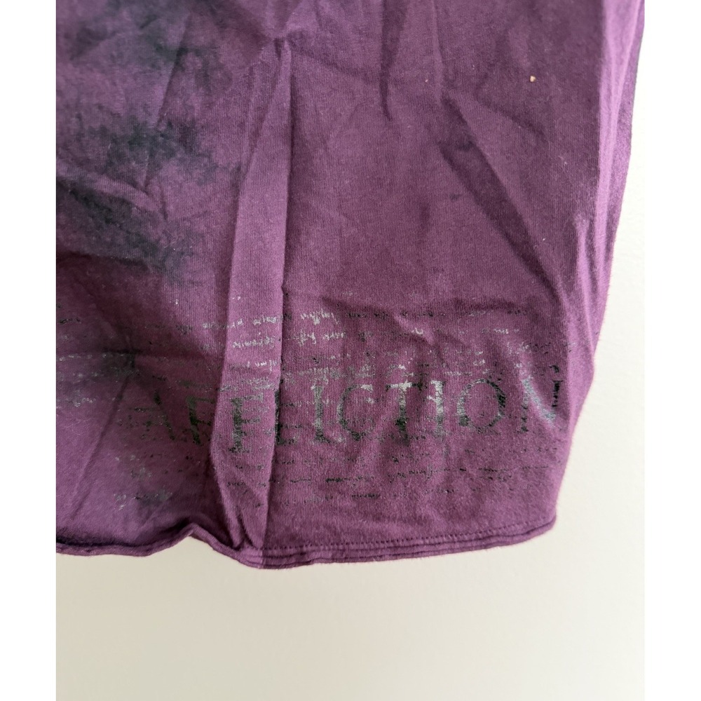 Affliction Belvedere Tie-Dye Shirt Open Back‎ Y2K Grung Purple Womens Size Small - Picture 9 of 10